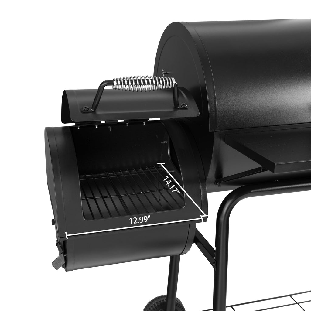30" CC1830S Charcoal Grill with Offset Smoker