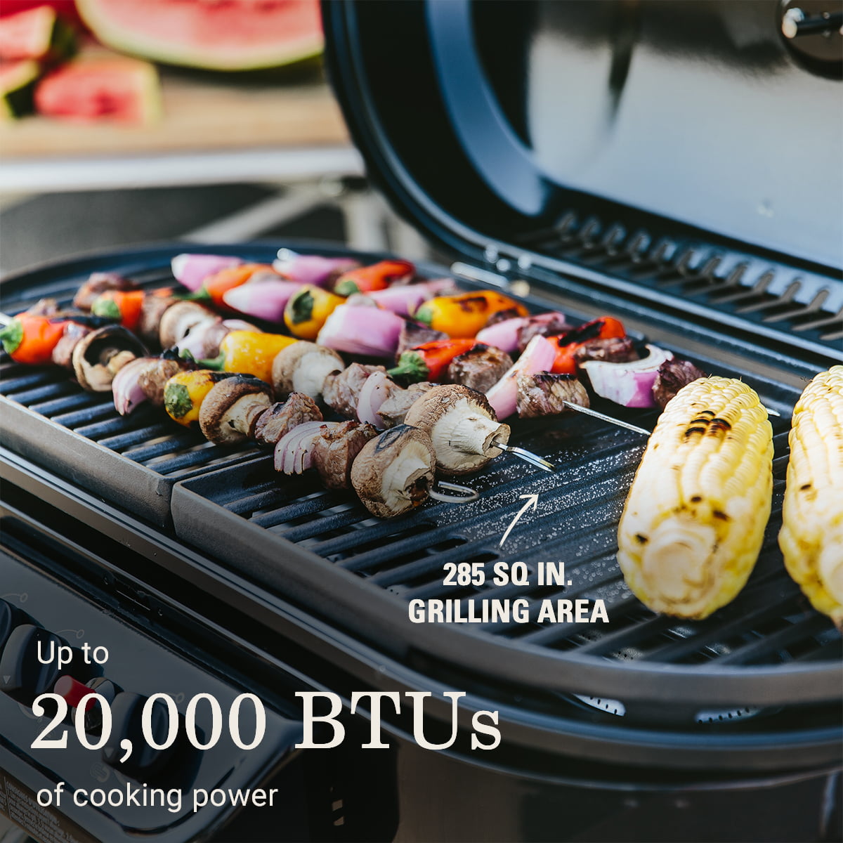 285 Standup Propane Gas Grill, Green