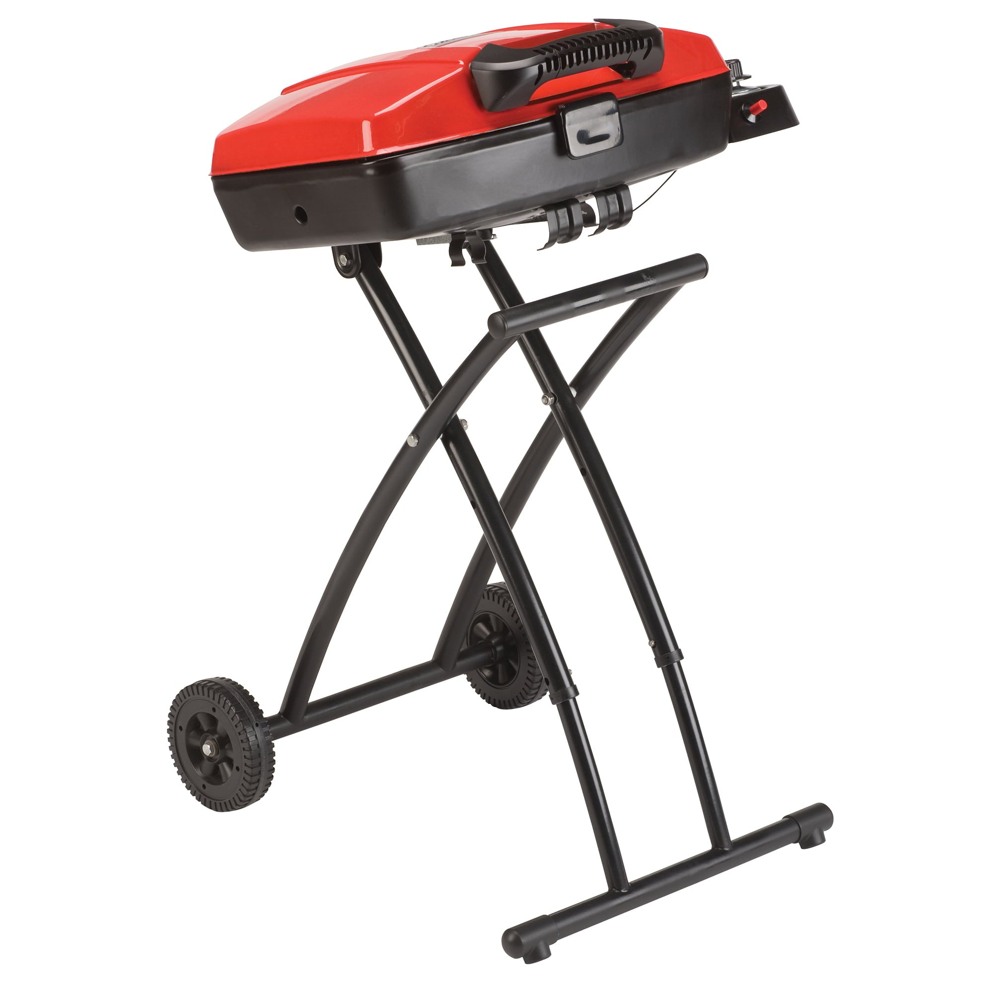 Portable Sportster 1-Burner Propane Grill with 11,000 BTUs, Red