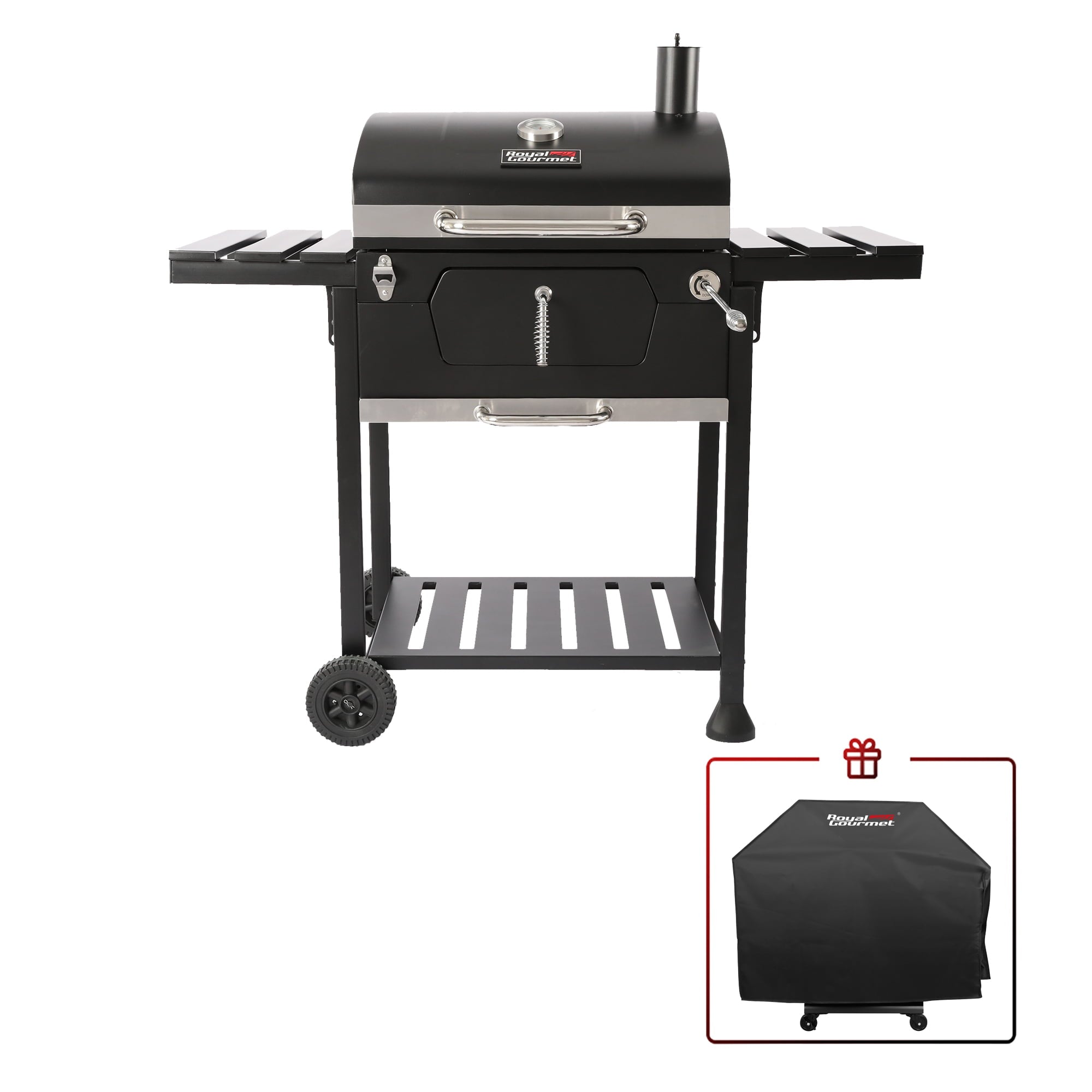 24" CD1824EC, Charcoal BBQ Grill with Cover