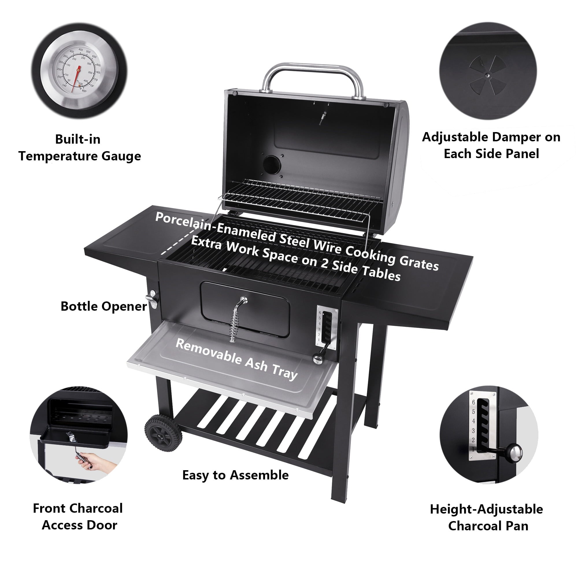 24" CD1824A Charcoal Grill
