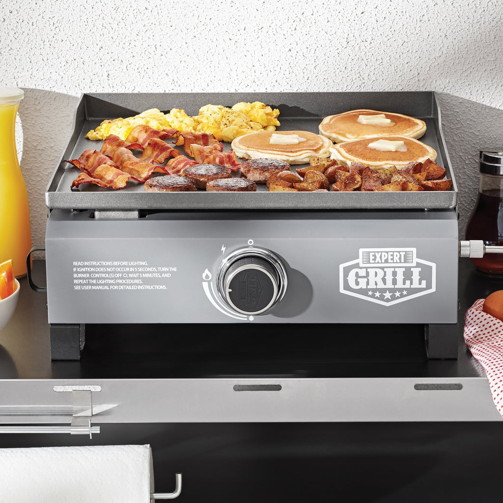 Grill 1-Burner Tabletop Propane Gas Griddle