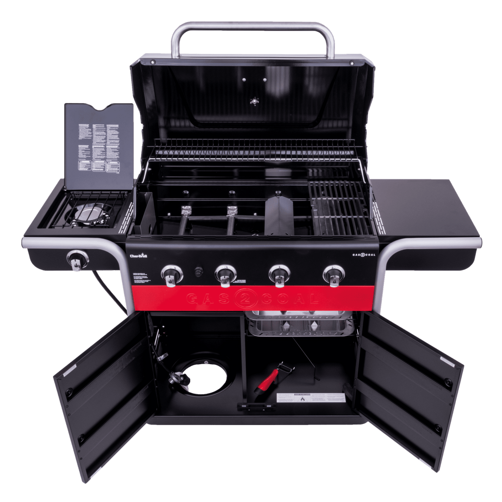 Char-Broil Gas2Coal 4-Burner LP Gas & Charcoal Outdoor Combination Grill