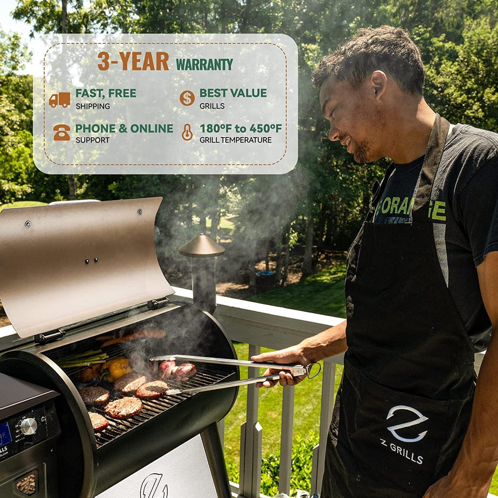 ZPG-7002C3E 697 sq. in. Pellet Grill & Smoker Bronze