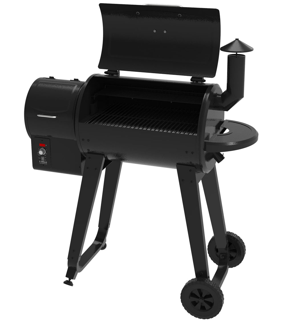 ZPG-450A3 Wood Pellet Grill & Smoker 8-in-1 BBQ 2022 model, Black