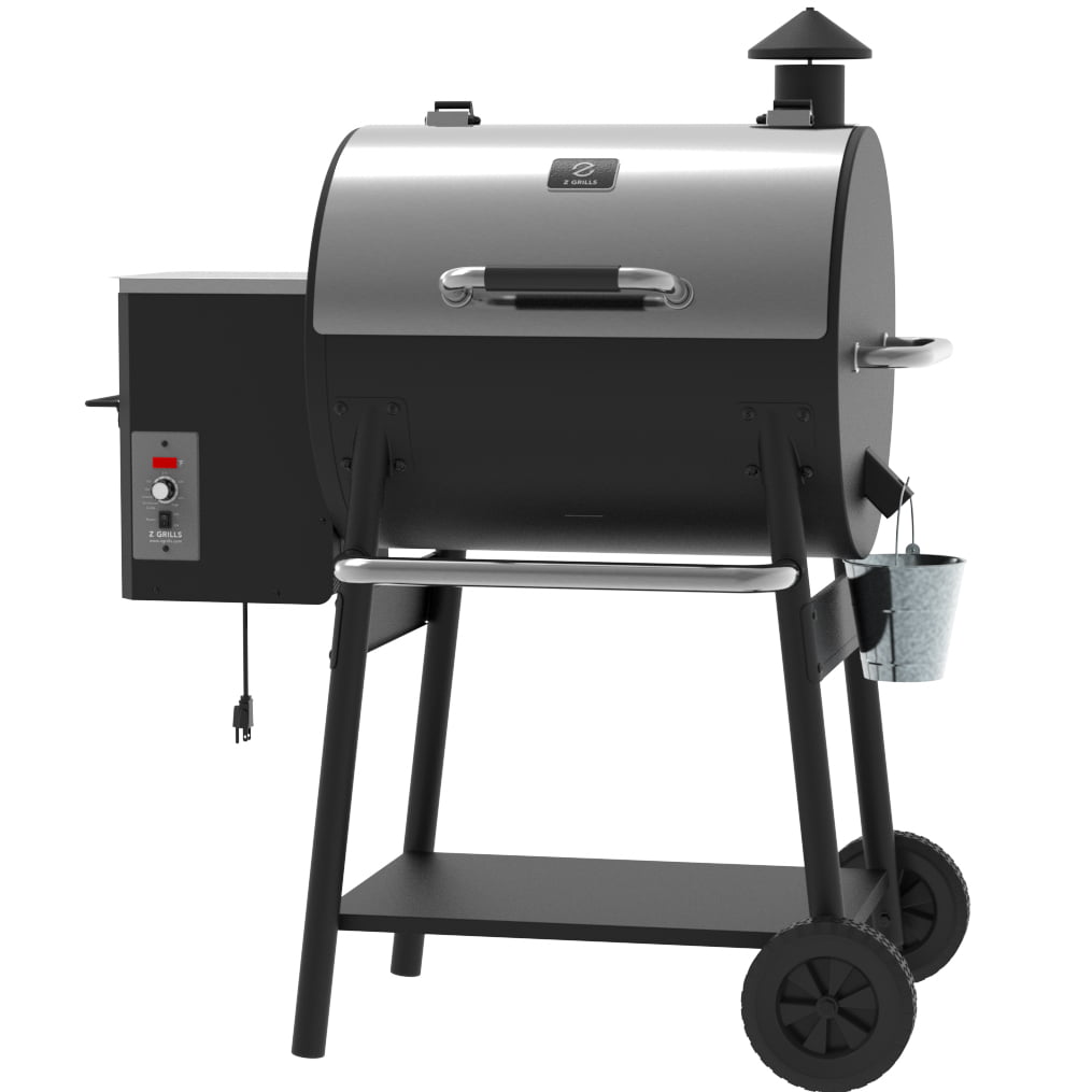 ZPG-550A2E 590 sq. in. Wood Pellet Grill and Smoker 8-in-1 BBQ Stainless Steel