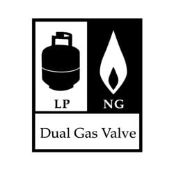 Five Burner Dual Fuel Gas Grill