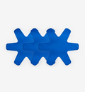 Misen blue silicone pan protectors set of two, star-shaped cookware dividers