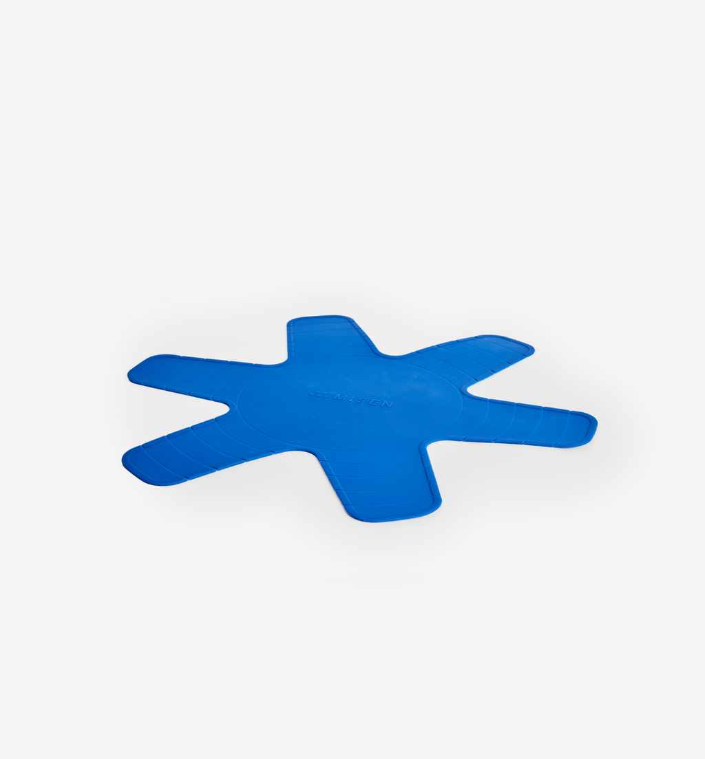 Nisen blue silicone pan protector mat with star shape design