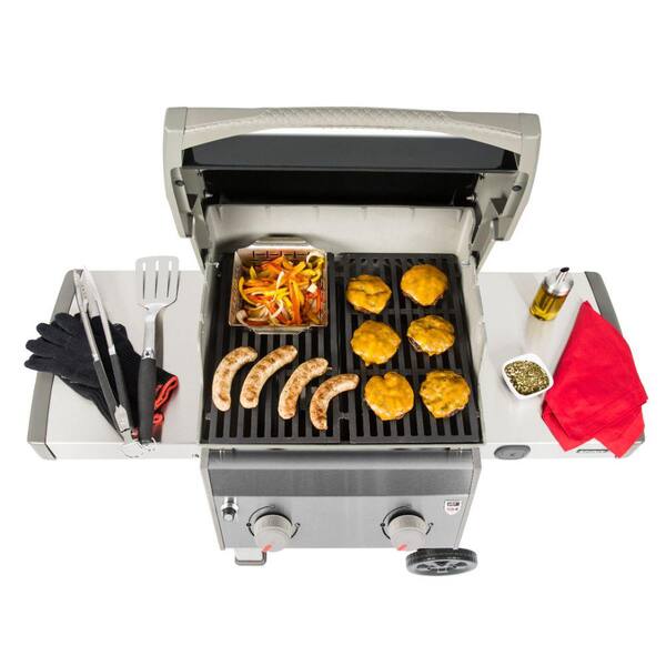 Spirit II E-210 2-Burner Propane Gas Grill in Black