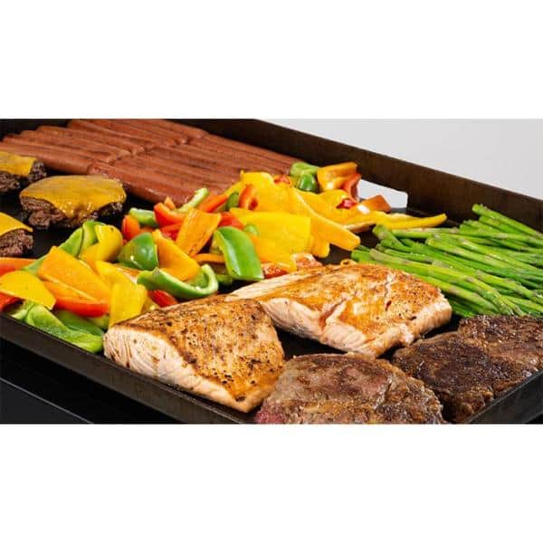 28 in. 2-Burner Griddle Cooking Station in Black