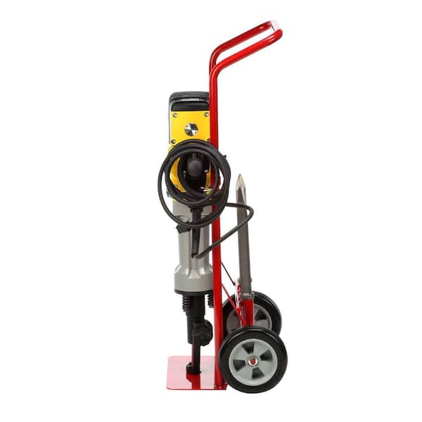 Brute 15 Amp 1-1/8 in. Corded Concrete Portable Electric Hex Breaker Hammer Kit with Cart and 2 Chisels