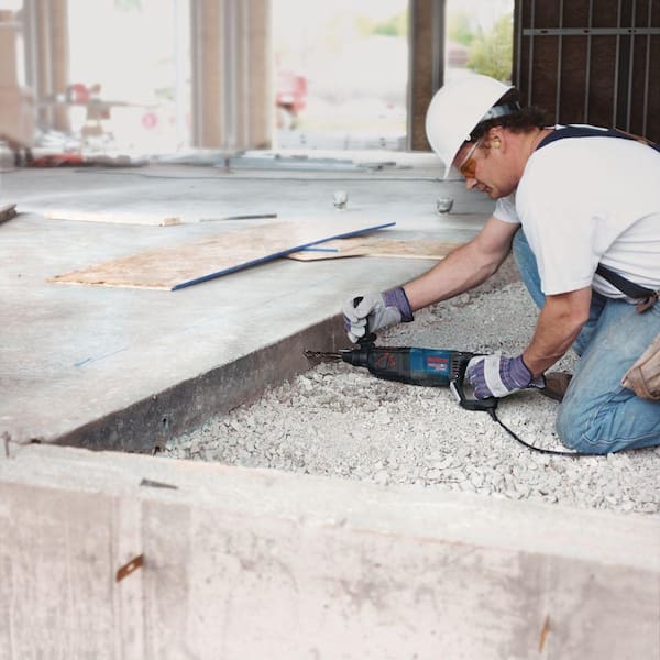Bulldog Xtreme 8 Amp 1 in. Corded Variable Speed SDS-Plus Concrete/Masonry Rotary Hammer Drill with Carrying Case