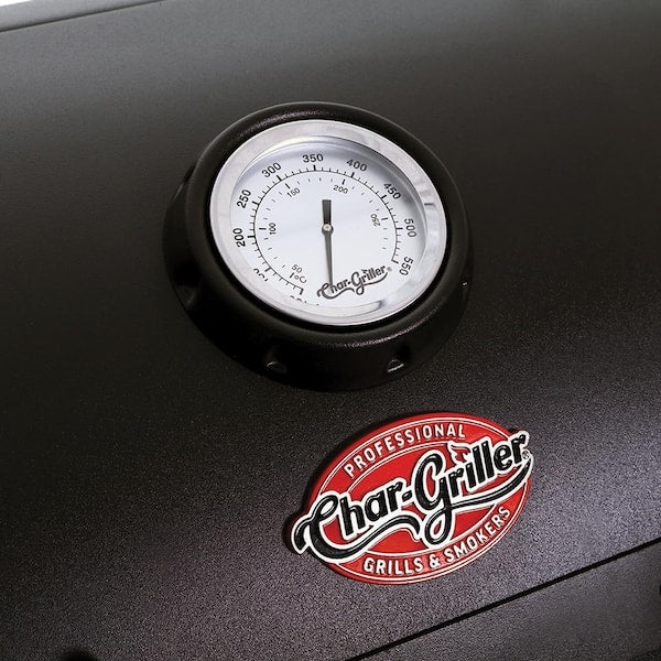 Texas Trio 4-Burner Dual Fuel Grill with Smoker in Black