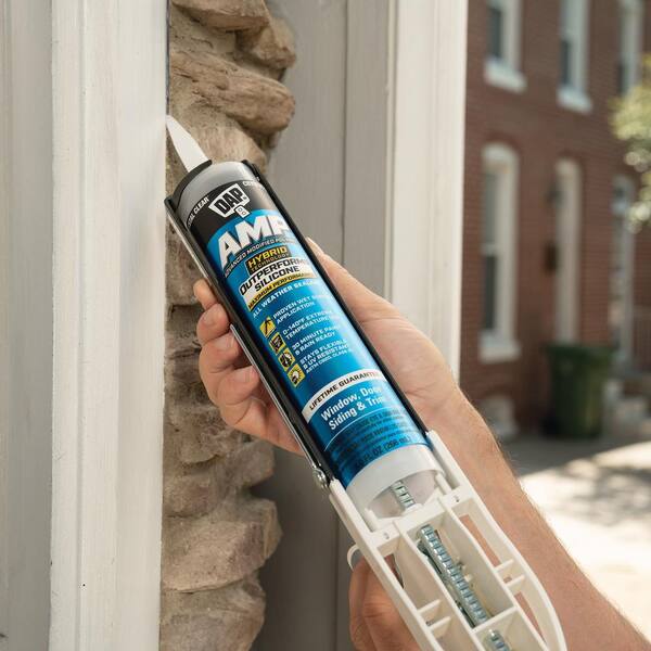 AMP Advanced Modified 9 oz. Crystal Clear Polymer All Weather Window, Door and Siding Sealant (12-Pack)