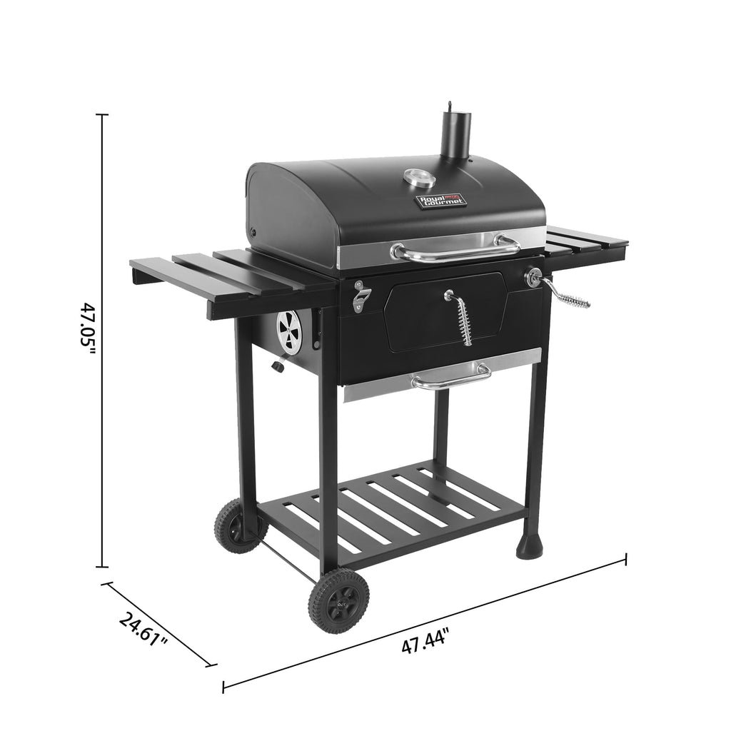 24" CD1824EC, Charcoal BBQ Grill with Cover