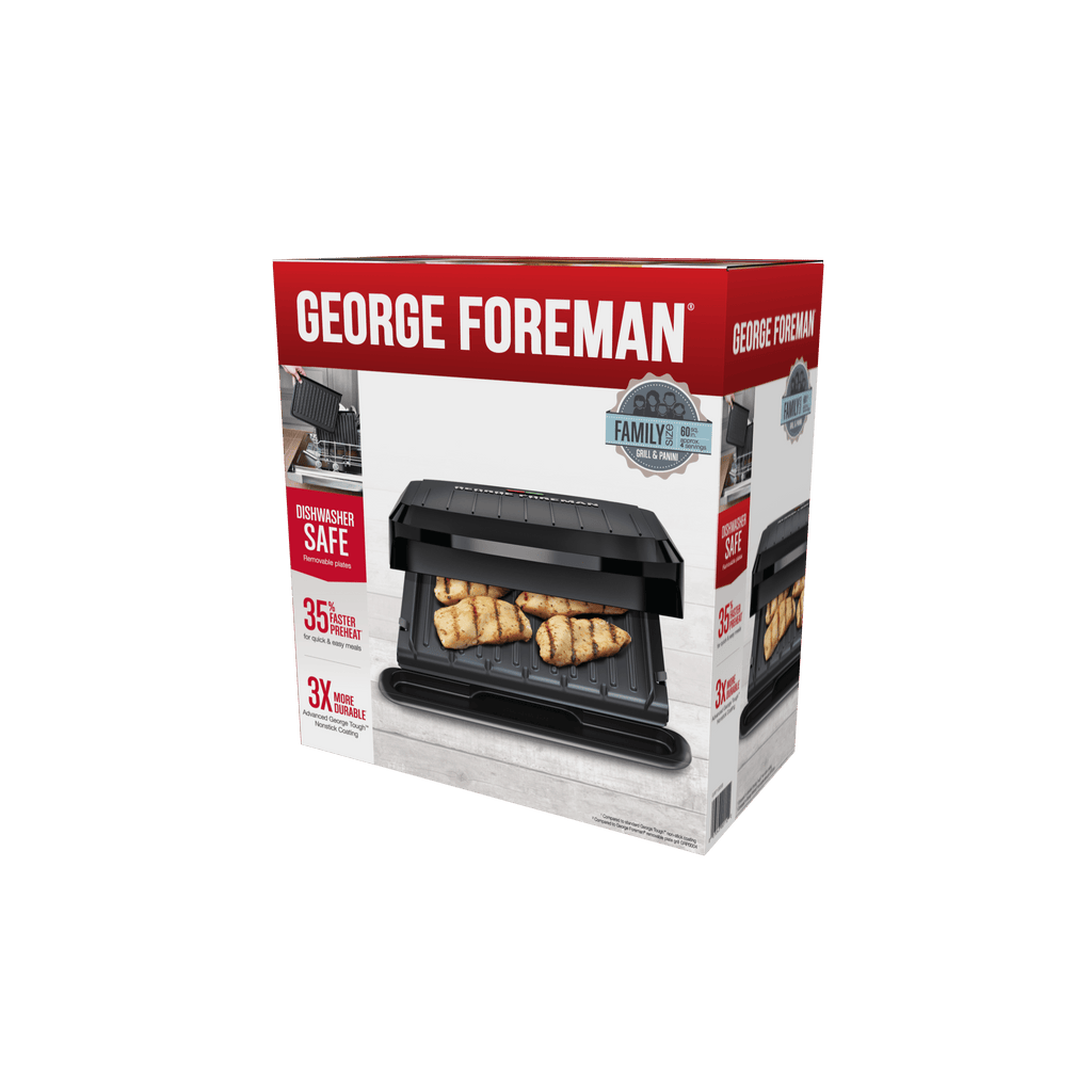4-Serving Removable Plate Grill and Panini, Black, GRP1065B