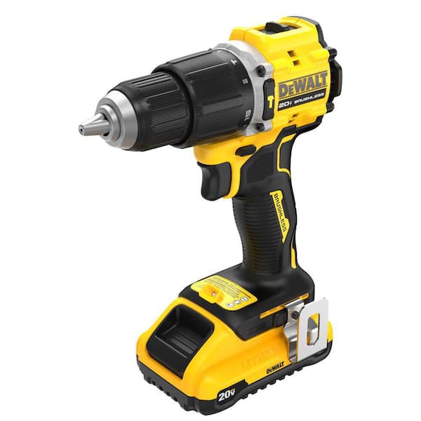 ATOMIC 20-Volt Lithium-Ion Cordless 1/2 in. Compact Hammer Drill with 3.0Ah Battery, Charger and Bag