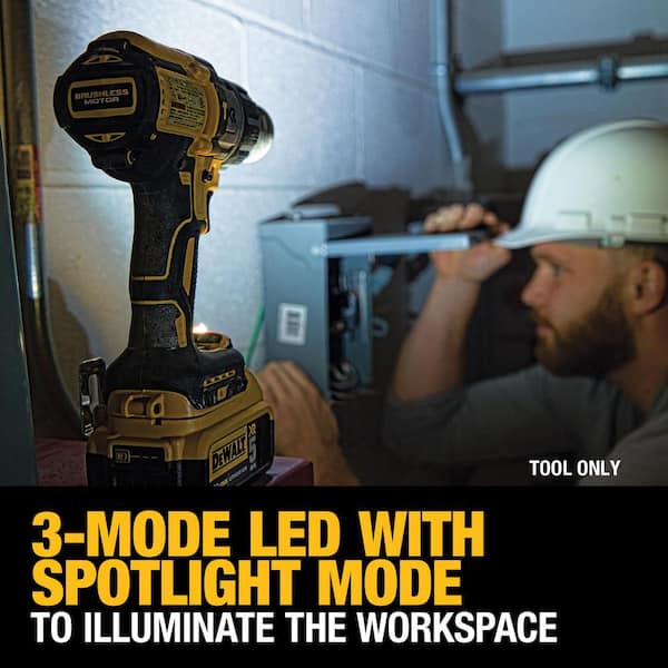 20V MAX XR Cordless Brushless 3-Speed 1/2 in. Hammer Drill (Tool Only)