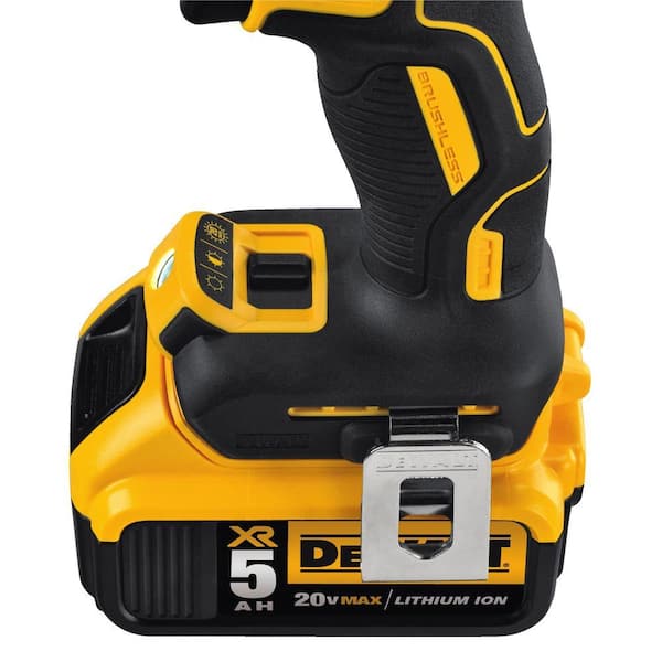 20V MAX XR Cordless Brushless 3-Speed 1/2 in. Hammer Drill with (2) 20V 5.0Ah Batteries and Charger