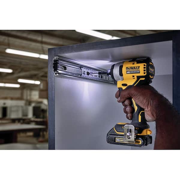 ATOMIC 20V Max Lithium-Ion Brushless Cordless Compact 1/4 in. Impact Driver Kit with 2.0Ah Battery, Charger and Bag