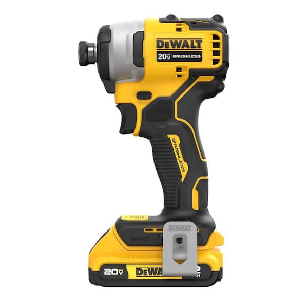 ATOMIC 20V Max Lithium-Ion Brushless Cordless Compact 1/4 in. Impact Driver Kit with 2.0Ah Battery, Charger and Bag