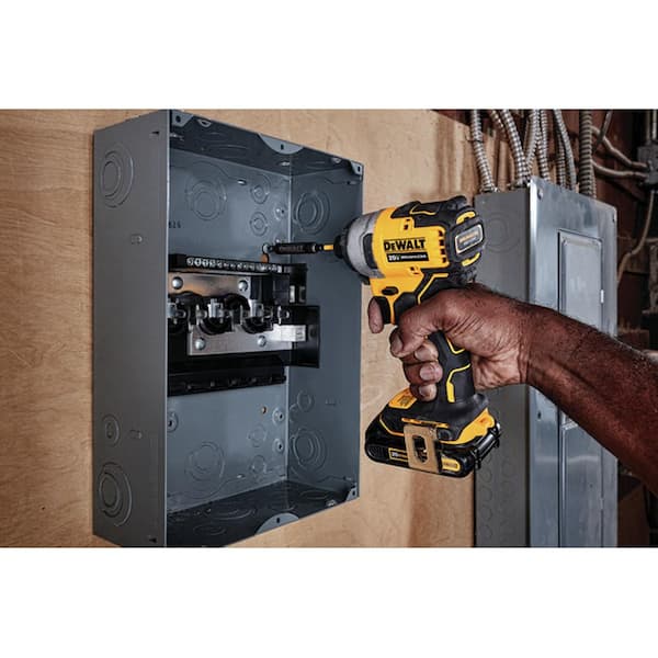 ATOMIC 20V Max Lithium-Ion Brushless Cordless Compact 1/4 in. Impact Driver Kit with 2.0Ah Battery, Charger and Bag
