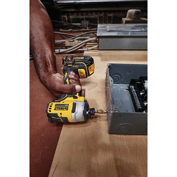 ATOMIC 20V Max Lithium-Ion Brushless Cordless Compact 1/4 in. Impact Driver Kit with 2.0Ah Battery, Charger and Bag