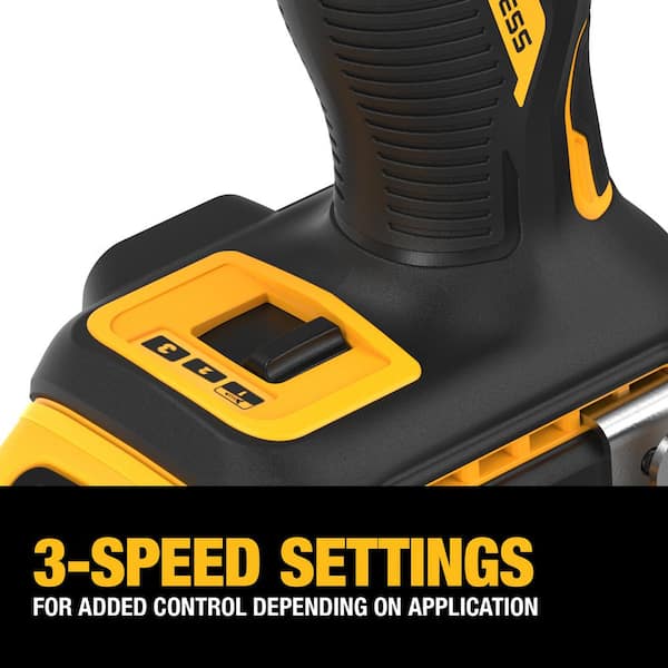 ATOMIC 20V MAX Lithium-Ion Cordless 1/4 in. Brushless Impact Driver Kit, 5 Ah Battery, Charger, and Bag