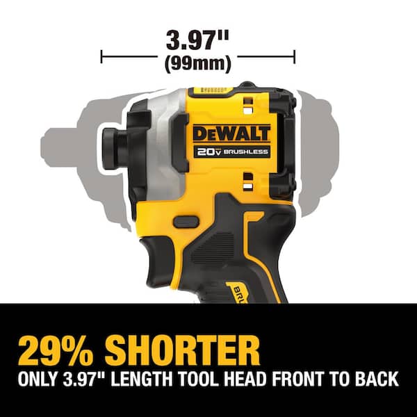ATOMIC 20V MAX Lithium-Ion Cordless 1/4 in. Brushless Impact Driver Kit, 5 Ah Battery, Charger, and Bag