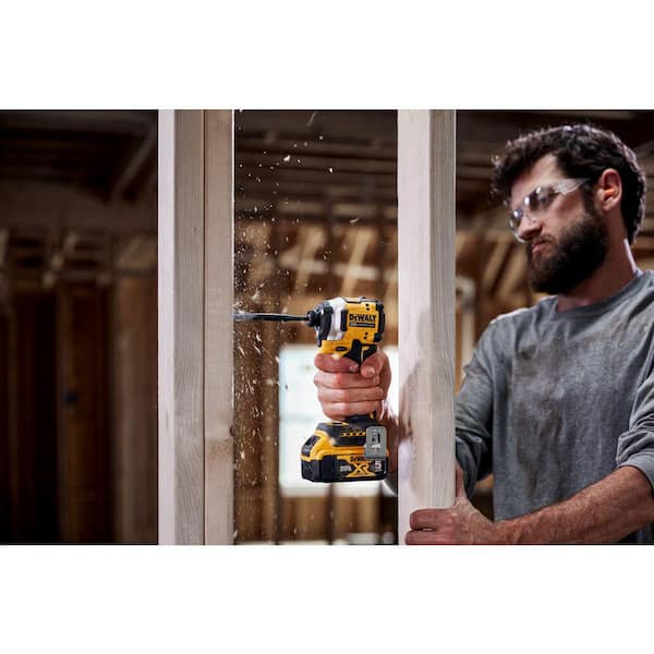 ATOMIC 20V MAX Lithium-Ion Cordless 1/4 in. Brushless Impact Driver Kit, 5 Ah Battery, Charger, and Bag