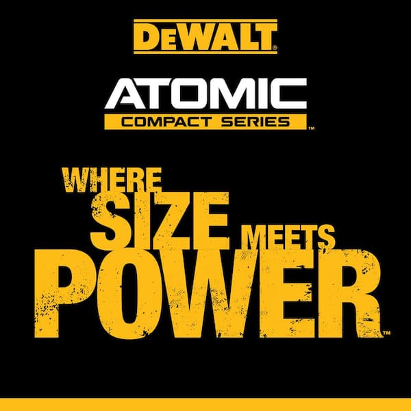 ATOMIC 20-Volt Lithium-Ion Cordless Compact 1/2 in. Drill/Driver Kit with 2.0Ah Battery, Charger and Bag