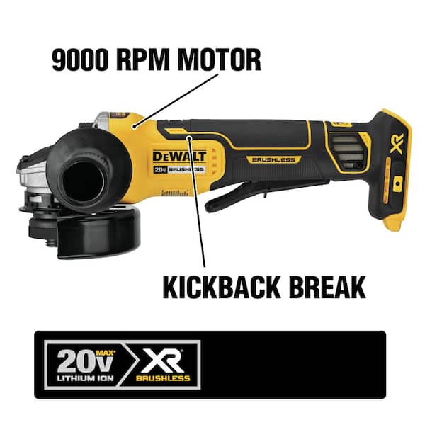 20V MAX XR Cordless Grinder 2 Tool Combo Kit with 4.5 in. Grinder, 1-1/2 in. Die Grinder, and (1) 5.0Ah Battery