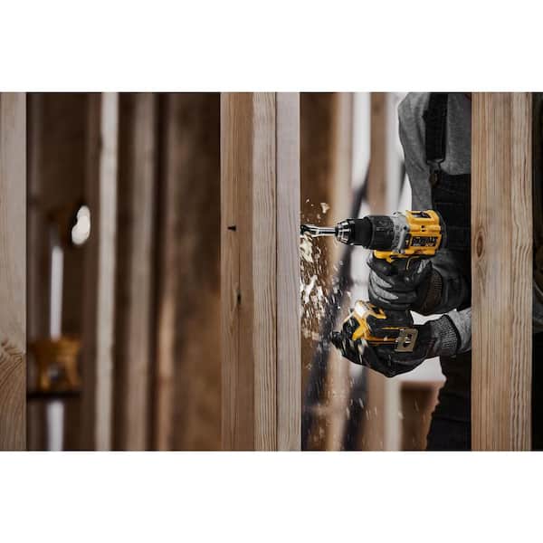 20V MAX XR Hammer Drill and ATOMIC Impact Driver 2 Tool Combo Kit with (2) 4.0Ah Batteries, Charger, and Bag