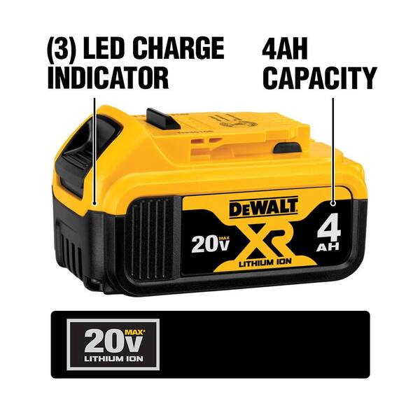 20V MAX Lithium-Ion Cordless Brushless 4 Tool Combo Kit and ATOMIC 20V MAX Brushless 5/8 in. SDS PLUS Hammer Drill