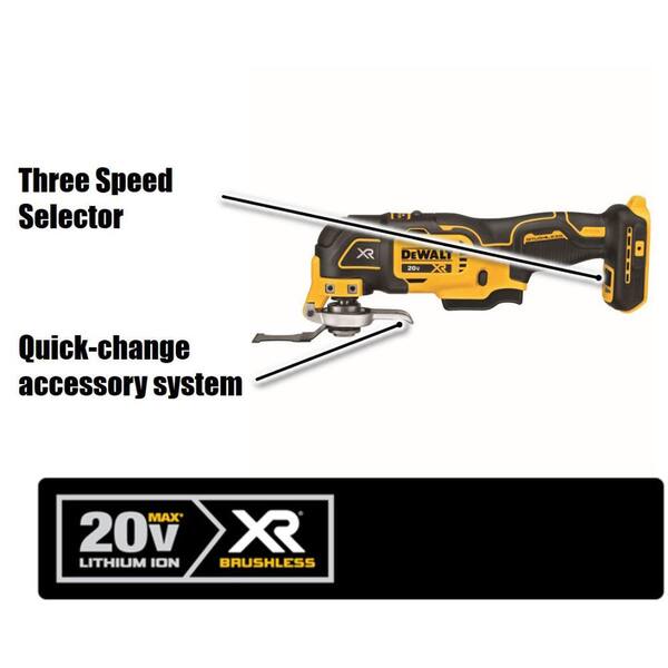 20V MAX Lithium-Ion Cordless Brushless 4 Tool Combo Kit and ATOMIC 20V MAX Brushless 5/8 in. SDS PLUS Hammer Drill