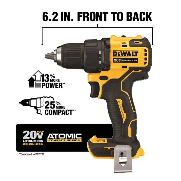 ATOMIC 20V MAX Cordless Brushless 4 Tool Combo Kit and ATOMIC 20V MAX Ultra-Compact 5/8 in. SDS and Hammer Drill