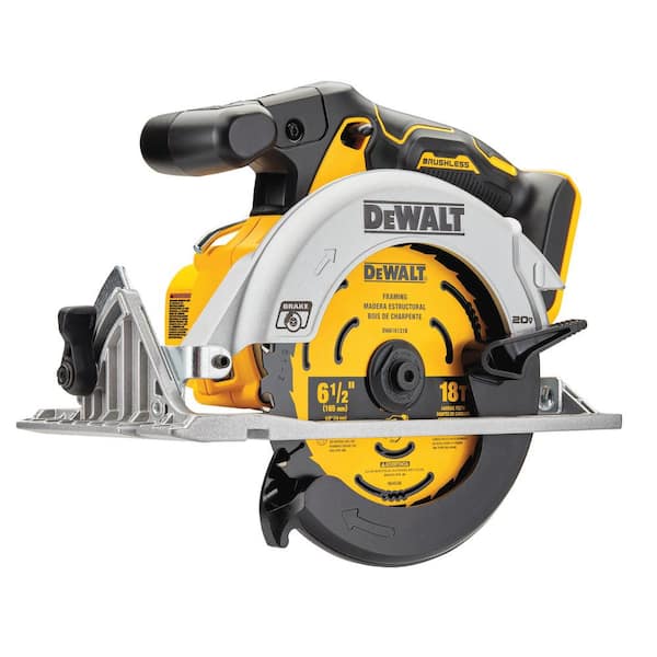 ATOMIC 20V MAX Lithium-Ion Cordless Brushless 4 Tool Combo Kit and 20V MAX Cordless Brushless 6.5 in. Circular Saw