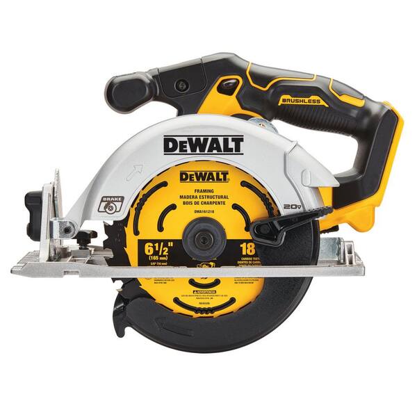 ATOMIC 20V MAX Lithium-Ion Cordless Brushless 4 Tool Combo Kit and 20V MAX Cordless Brushless 6.5 in. Circular Saw