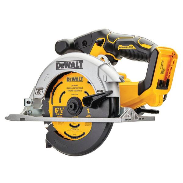 ATOMIC 20V MAX Lithium-Ion Cordless Brushless 4 Tool Combo Kit and 20V MAX Cordless Brushless 6.5 in. Circular Saw