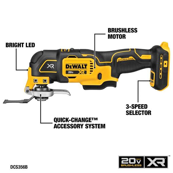 20V MAX Cordless 7 Tool Combo Kit, 20V MAX 4.5-5 in. Grinder, and (1) 20V 4.0Ah and (1) 20V 2.0Ah Batteries