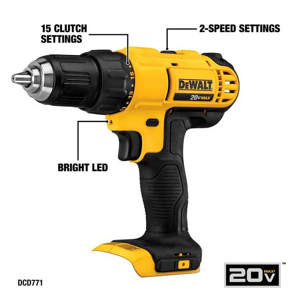 20V MAX Cordless 8 Tool Combo Kit, 20V MAX Cordless 3/8 in. Impact Wrench, and (2) 20V 2.0Ah Batteries