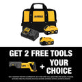 20V MAX Cordless Reciprocating Saw, (1) 20V 6.0Ah and (1) 20V 4.0Ah Batteries, and Charger