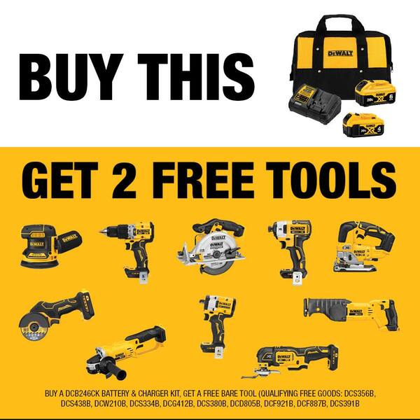 20V MAX Cordless Reciprocating Saw, (1) 20V 6.0Ah and (1) 20V 4.0Ah Batteries, and Charger