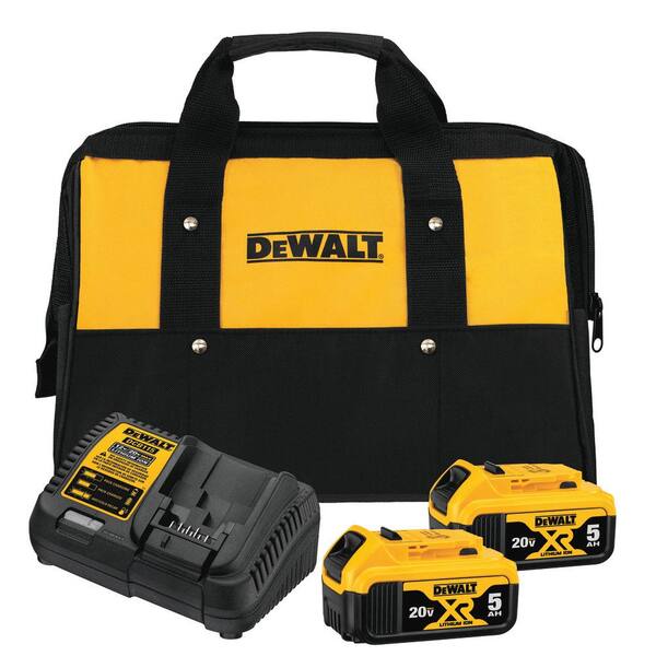 20V MAX Cordless Reciprocating Saw, (2) 20V MAX XR Premium Lithium-Ion 5.0Ah Batteries, and Charger
