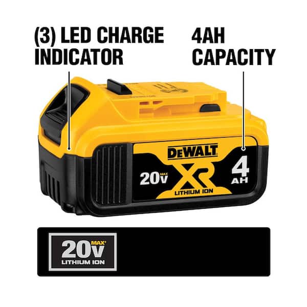 20V MAX XR Cordless Brushless Compact Reciprocating Saw and 20V MAX XR Lithium-Ion 4.0Ah Battery