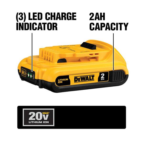20V MAX Cordless Reciprocating Saw with 20V MAX Compact Lithium-Ion 2.0Ah Battery
