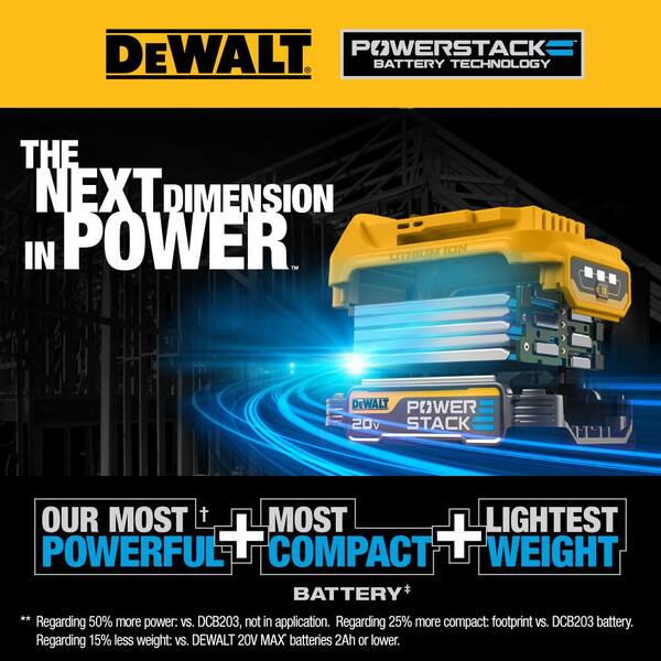20V MAX Cordless Brushless Reciprocating Saw and 20V MAX POWERSTACK Compact Battery Starter Kit