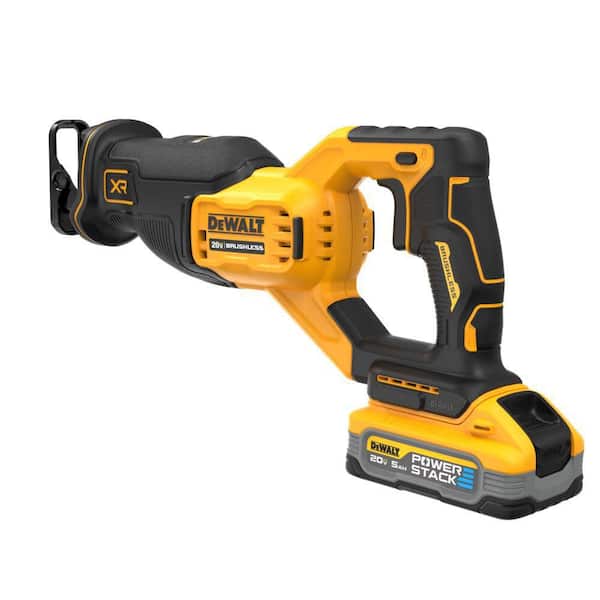 20V MAX Lithium-Ion Cordless Brushless Reciprocating Saw Kit with 5.0Ah POWERSTACK Battery and Charger