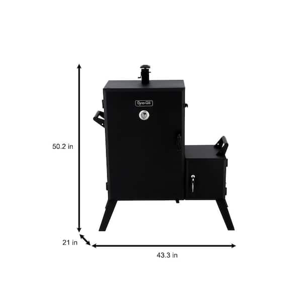 Vertical Wide Body Offset Charcoal Smoker